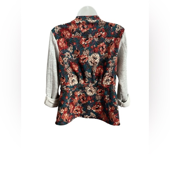 Anthropologie Saturday Sunday Women's Delwyn Floral French Terry Jacket Size M - Picture 7 of 11